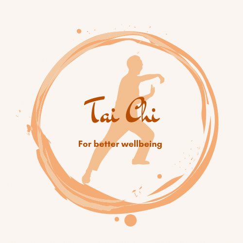 light colour refreshing logo for tai chi for your wellbeing