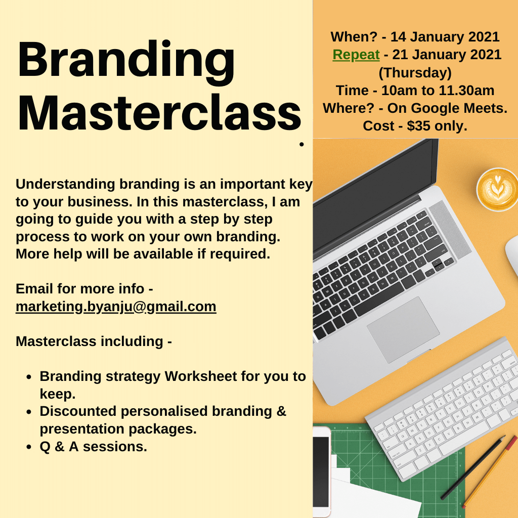 marketing, branding, small business training, classes, workshops, masterclass